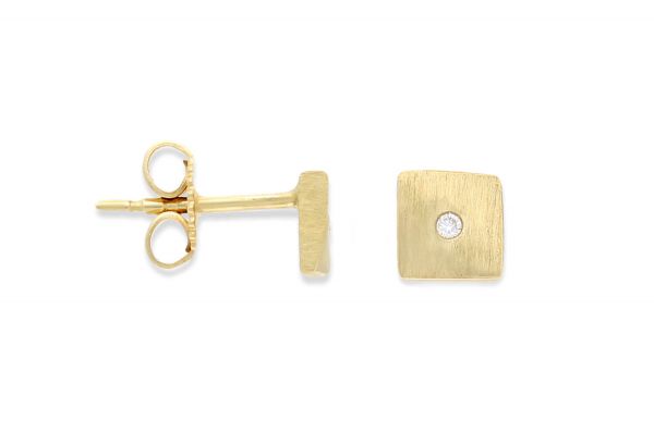 Bastian inverun Ohrstecker Gold 585 mit Diamanten - 4335