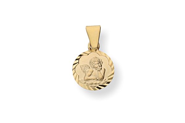 375 Gold Schutzengel Anhänger