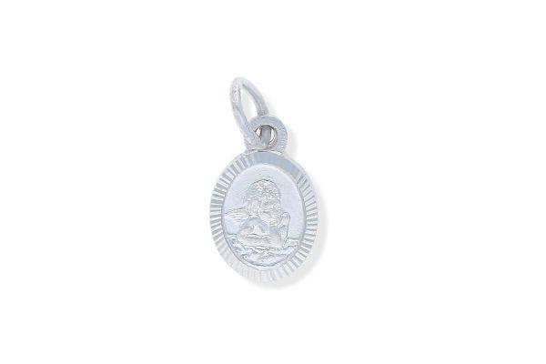 925 Silber Schutzengel Anhänger oval