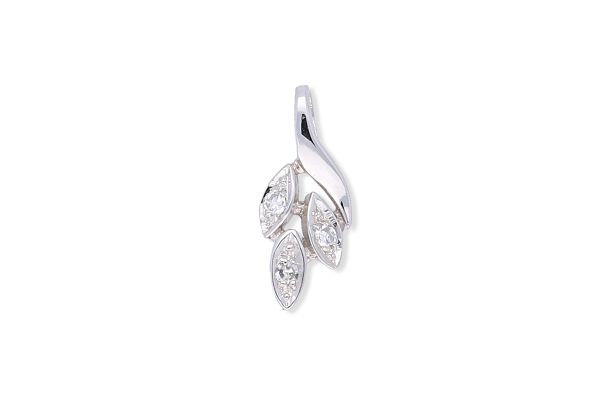 Anhänger 585 Weißgold • Diamanten