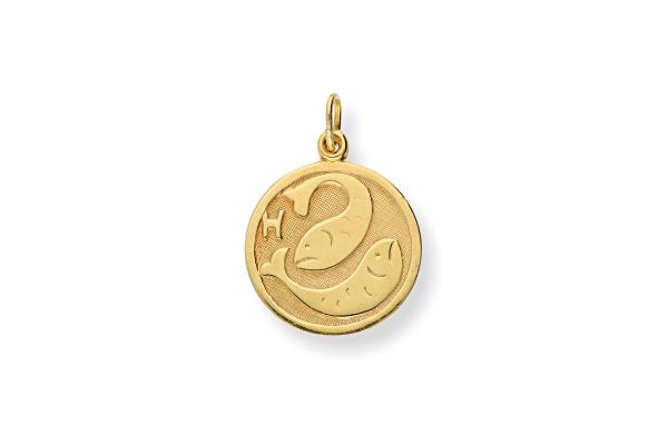 Sternzeichen Fische - Anhänger 333 Gold