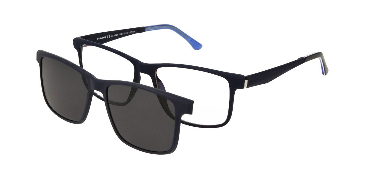 Solano Brille CL90228 B mit Magnet Sonnenclip Solano Brille CL90228 B mit Magnet Sonnenclip