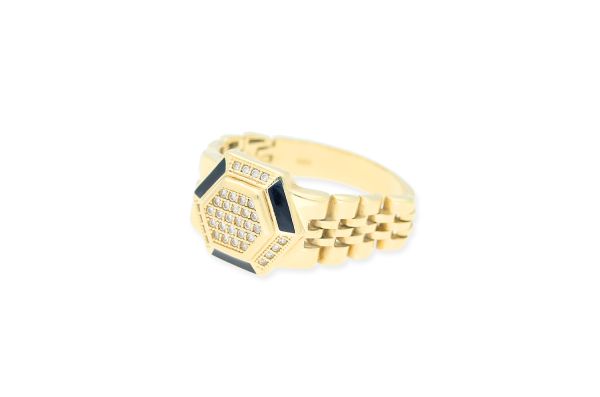 Herrenring 585 Gold • Diamanten