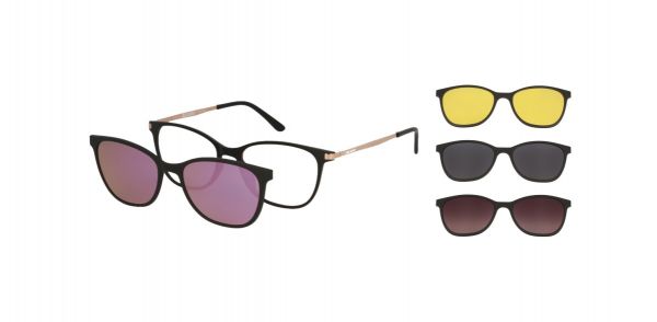 Spar-Set: Solano Brille CL90101 mit VIER polarisierten Magnet Sonnenclips