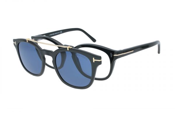 Tom Ford Brille TF5532-B 01V mit Magnet Sonnenclip