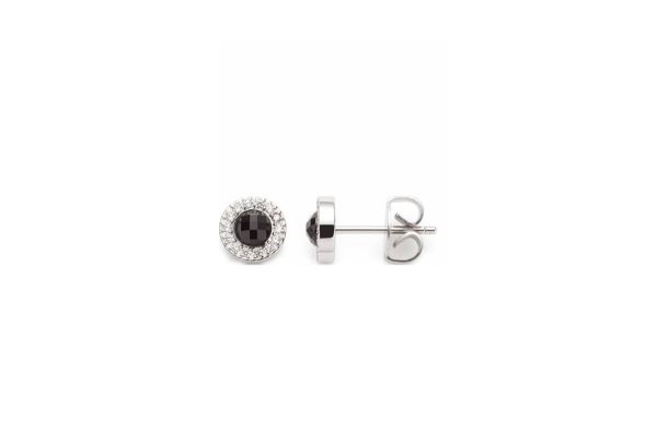 Leonardo Ohrstecker glitz/schwarz Isa • 023349