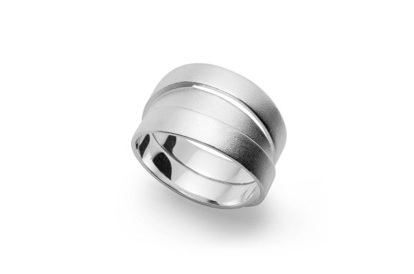 Bastian inverun Ring Timeless Basic • Silber 925 rhodiniert • 28281-56