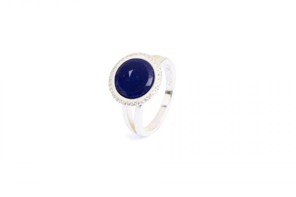 Bernd Wolf 925er Silber-Ring Tisanni - Lapislazuli - Zirkonia