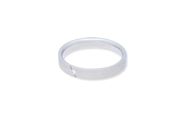 Ring 585 Weißgold • Brillant • Seitenansicht