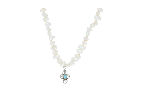 Süßwasserperlencollier • 925 Silber