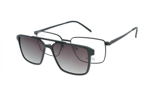 ECO Brille Rey MBLK mit Magnet-Sonnenclip