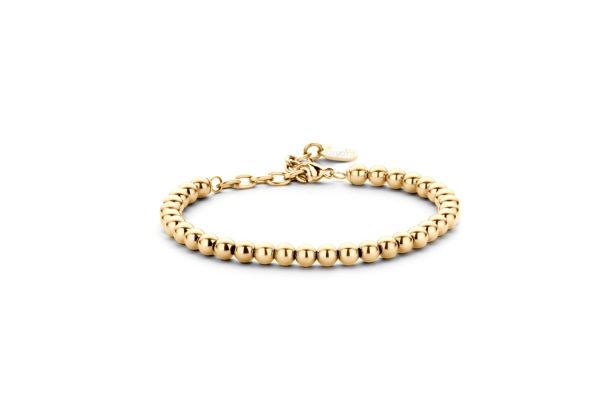 Lovebird Kugelarmband • Edelstahl vergoldet