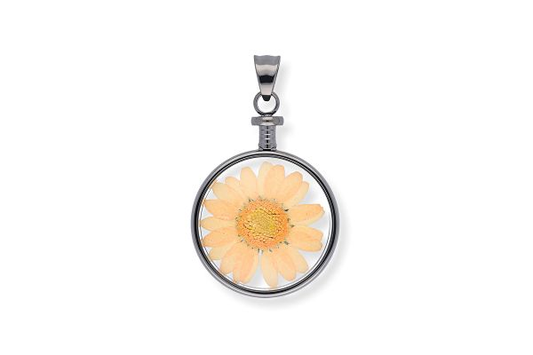 Blumenkind Anhänger mit echter Chrysanthemen-Blüte BL01MGROR