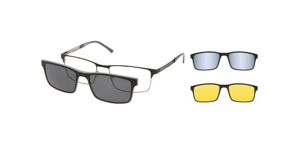 Spar-Set: Solano Brille CL10173 mit DREI polarisierten Magnet Sonnenclips