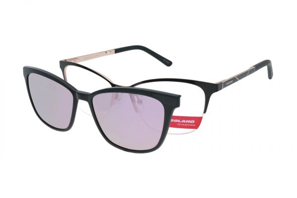 Solano Halbrand Brille CL10127 D mit polarisiertem Magnet Sonnenclip