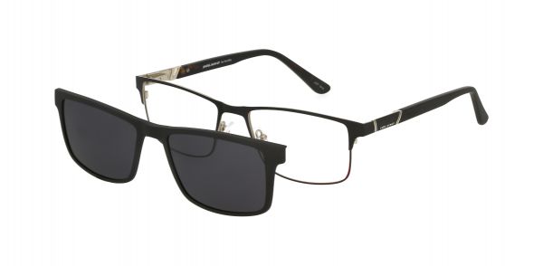 Solano Metall-Brille CL10121 C mit polarisiertem Magnet Sonnenclip