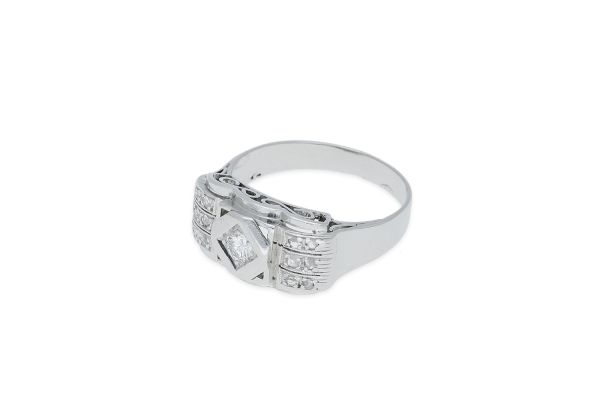 Ring • 585 Weißgold • Diamanten