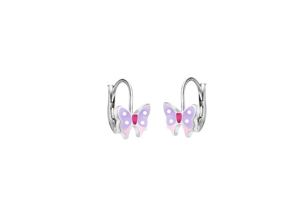 Kinder Ohrringe Schmetterling • 925 Silber