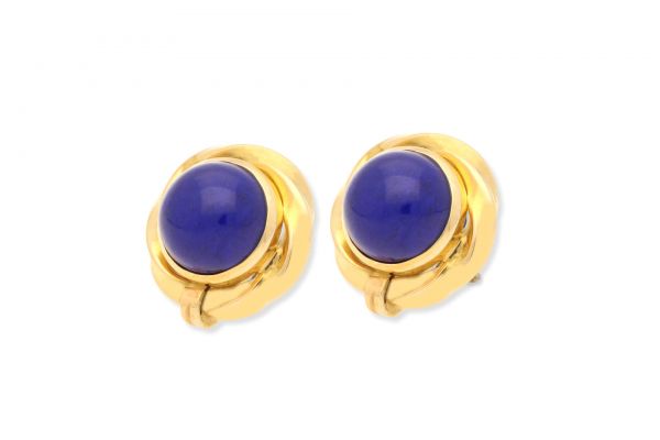 Ohrringe 750 Gelbgold • Lapislazuli