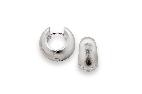 Bastian Creole Ohrringe Silber 925 Rhodiniert - 26671