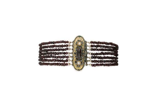 Trachten Collier • 835 Silber • Granat • ZP