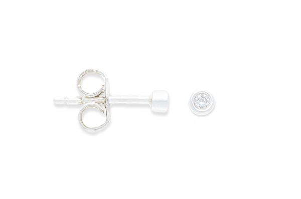 Bastian inverun Ohrstecker Silber 925 mit 0,04ct Diamant - 12432