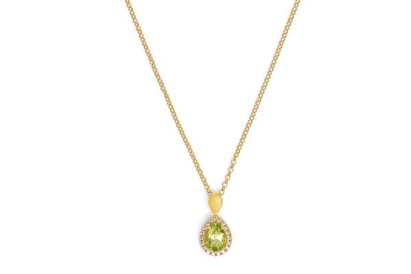 Bernd Wolf 925er Silber-Collier • Antoinette • Peridot