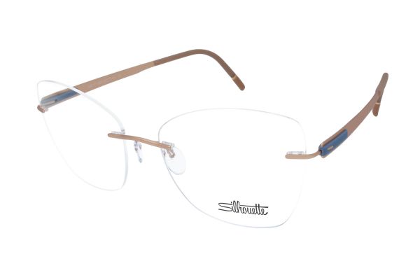 Silhouette Randlos Titan Brille • BLEND 5555 KU 3530