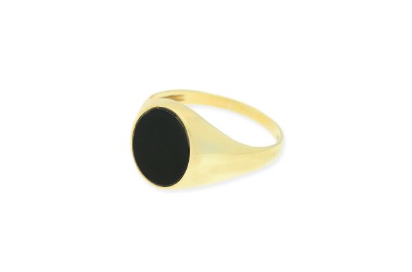 Herrenring 585 Gold • Onyx