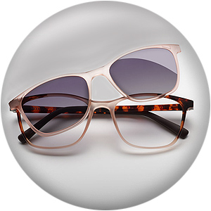 Etui Clip-on Sonnenschutz Brillen Aufsatz Clip on Überbrille inkl 