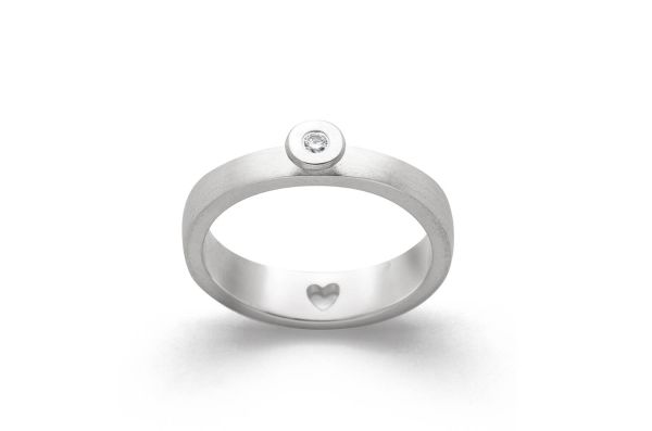 Bastian Ring • Silber 925 rhodiniert • Brillant • 25481.58