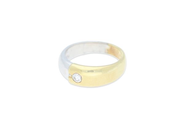 Ring 585 Gelb&Weißgold • Brillant