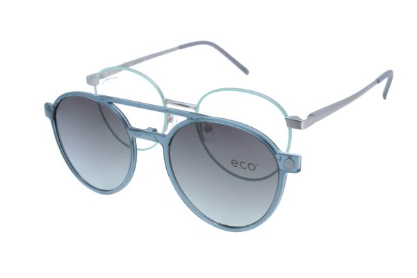 ECO Brille Quebec CGRN mit Magnet-Sonnenclip