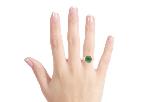 Ring • 333 Gold • Jade