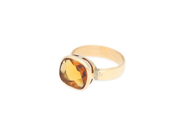 Ring • 585 Gold • Rauchtopas