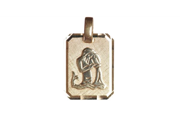Sternzeichen Wassermann - Anhänger 333 Gelbgold
