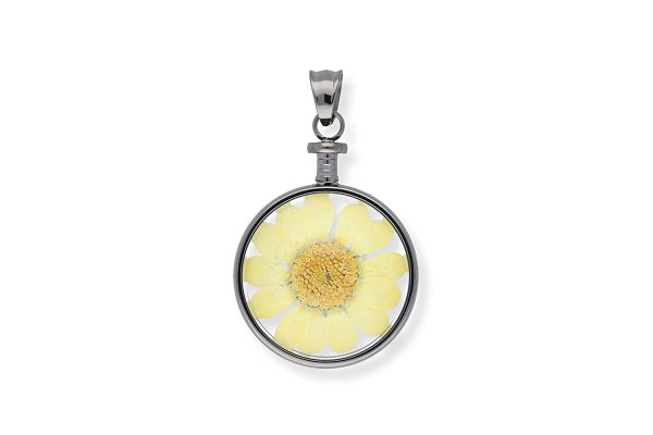Blumenkind Anhänger mit echter Chrysanthemen-Blüte BL01MGRGE