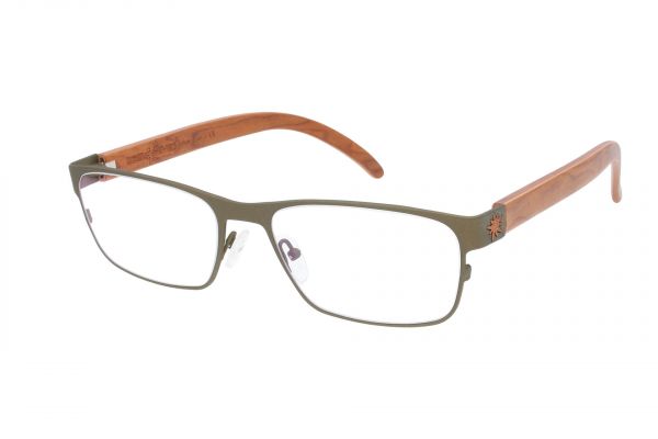 Edelweyes Brille FLOING - Neusilber - Braun - Wurzel