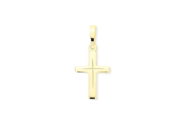 Kreuz Anhänger • 585er Gold
