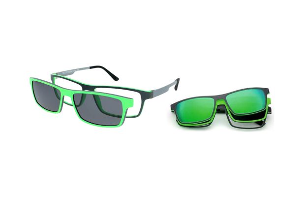 Spar-Set: Arctic Clip Brille X3194 C1 mit 2 polarisierten Sonnenclips