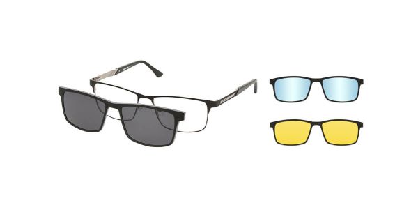 Spar-Set: Solano Brille CL10170 mit DREI polarisierten Magnet Sonnenclips