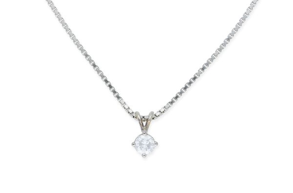 Halskette • 585 Weißgold • Brillant