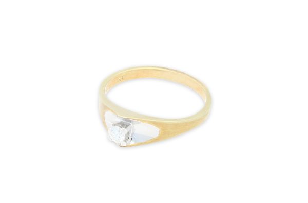 Ring 585 Gelb&Weißgold • Brillant