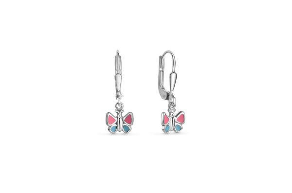 Kinder Ohrhänger Schmetterling • 925 Silber