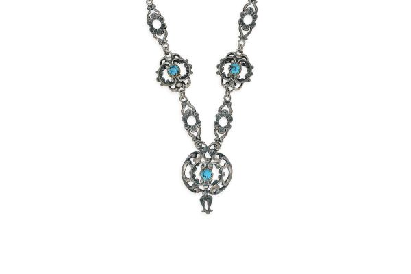 Trachten Collier • 925 Silber • Türkis
