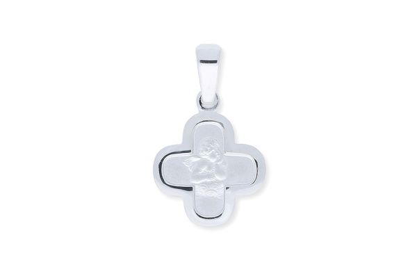 925 Silber Schutzengel Anhänger Kreuz