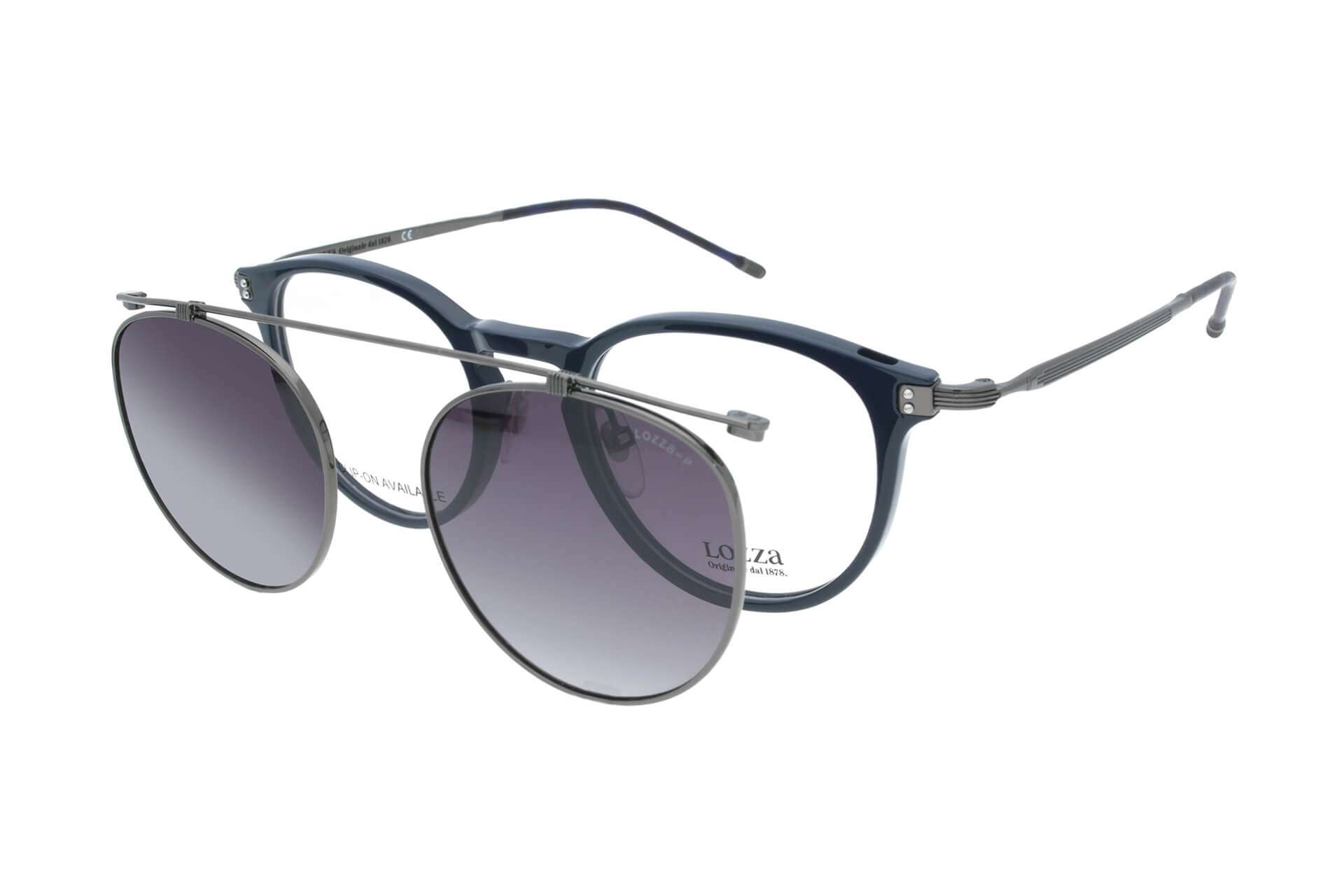 Tom Ford Brille TF5532B 01V mit Sonnenclip