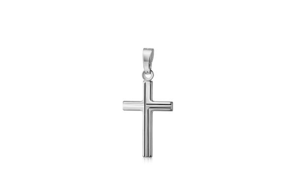 Kreuz Anhänger • 925 Silber rhodiniert